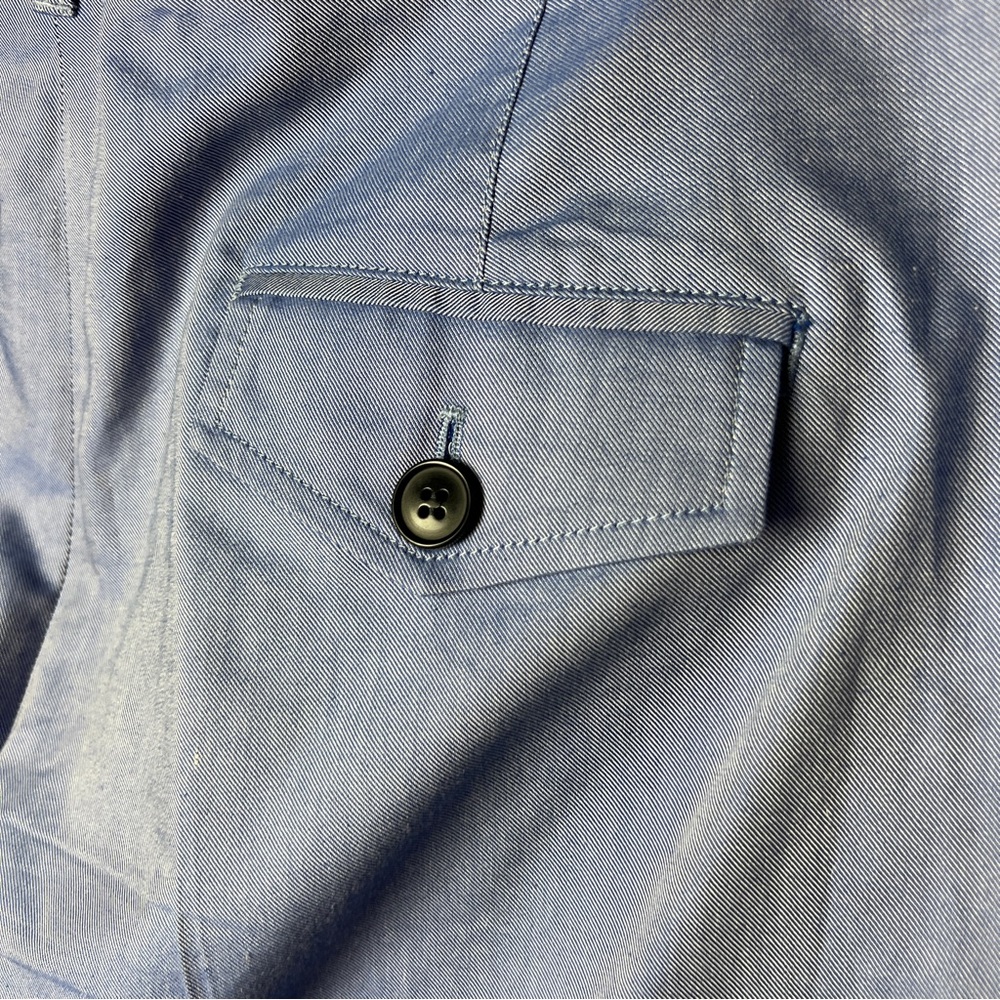 Faonnable Sky Blue Multi- Button Front Pants - image 5